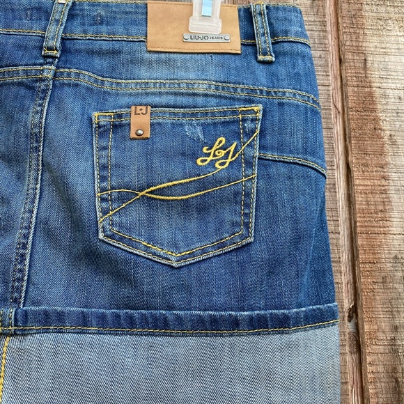 LUI•JO JEANS  denim mini skirt - Picture 5 of 16